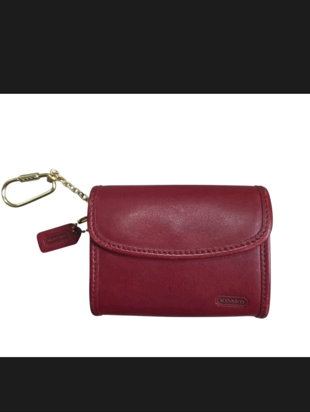 Vintage Coach Red Multifunctional Wallet - Made In China